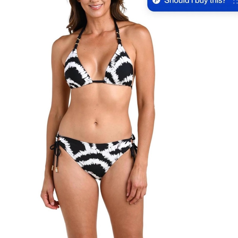 Zebra Print Triangle Bikini Set - image 5